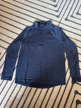 Under Armour Dark Heather Navy Quarter-Zip Performance Top